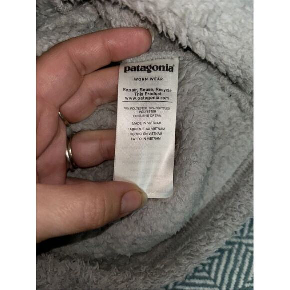 Patagonia Sherpa Fleece 1/4 Zip Long Sleeve Pullover Sweatshirt Size S - Picture 8 of 8